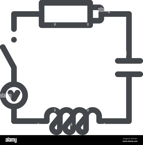 Electrical Circuit Vector Icon Modern Simple Vector Illustration Stock
