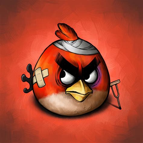 Red Angry Bird By Scooterek On Deviantart