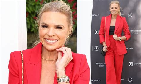 Sonia Kruger 57 Shows Off Her Ageless Beauty In Red Power Suit