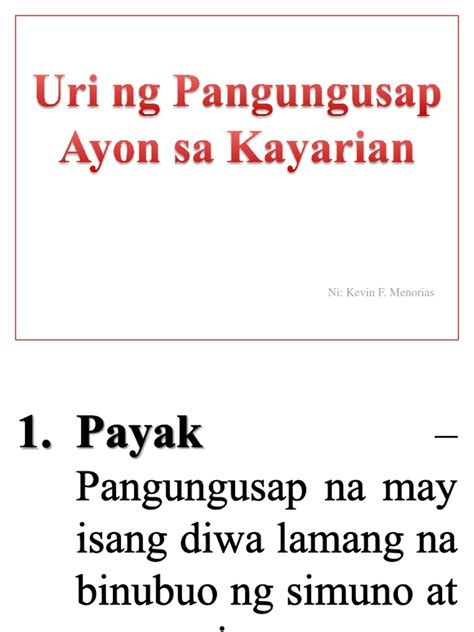 10 Halimbawa Ng Payak Na Pangungusap