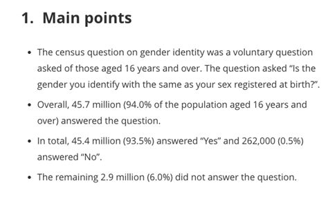 calgie on twitter new census information reveals 262 000 brits don t identify with the sex