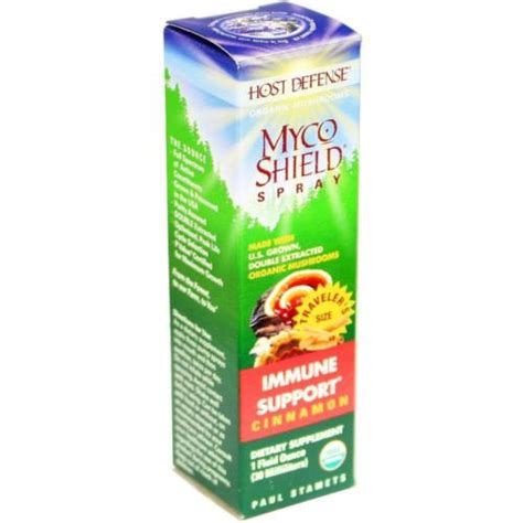 host defense mycoshield spray immune support cinnamon 71 servings 1 oz