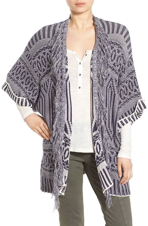 Hinge Jacquard Cotton Kimono Sweater Nordstrom