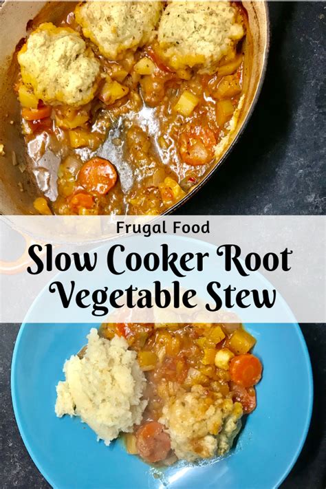 Frugal Recipe Slow Cooker Root Vegetable Stew HodgePodgeDays
