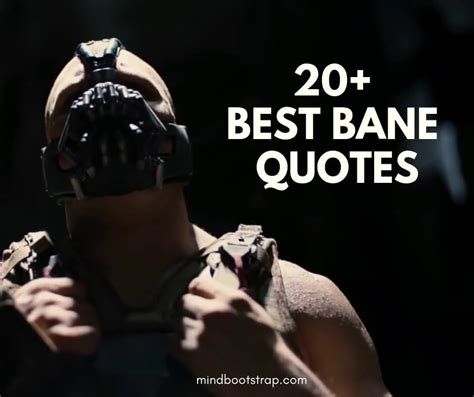20 Best Bane Quotes And Sayings The Dark Knight Rises