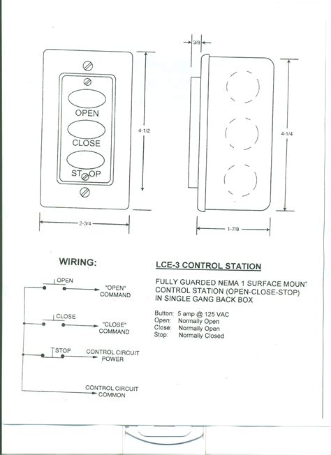 garage door opener wiring diagram wiring