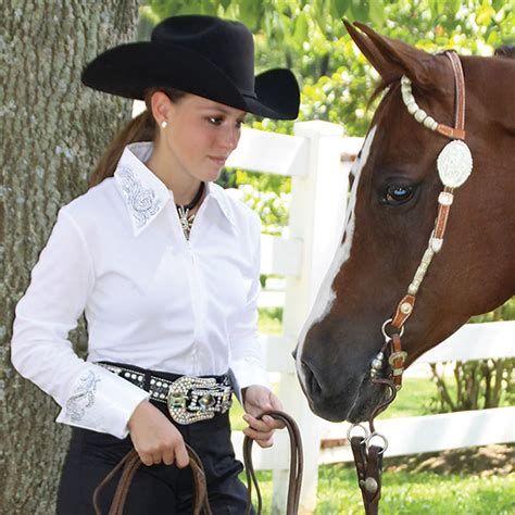 Ladies Classy Show Shirt In Ladies Western Clothing At Schneider Saddlery