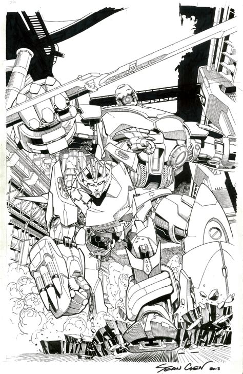 The Transformers More Than Meets The Eye Cover B In Derek Crabbe S Transformers Comic Art