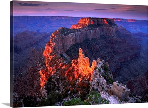 Wotans Throne At Sunrise From Cape Royal Grand Canyon National Park