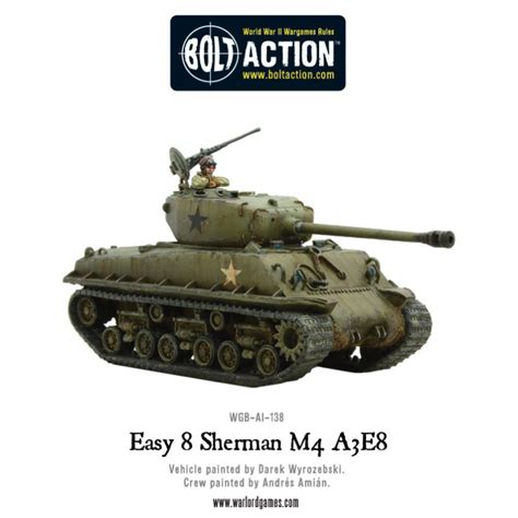 New Sherman M4 A3e8 Easy 8 Us Tank Warlord Games