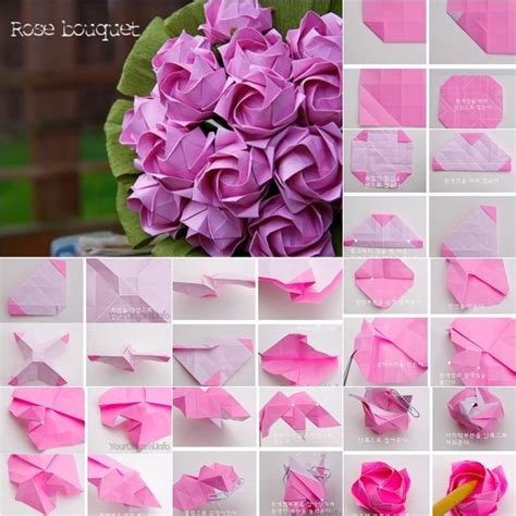 Origami Ideas Step By Step Origami Rose Instructions
