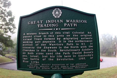 The Warriors Path As The Sign Reads Great Indian Warrior Flickr