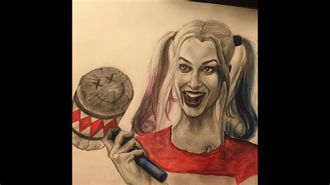 Speed Drawing Harley Quinn Youtube