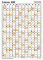 Kalender 2022 zum Ausdrucken in Excel - 19 Vorlagen (kostenlos)