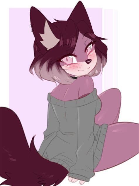 she s a pretty anthro girl furry drawing cat furry anime furry
