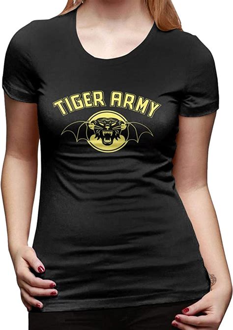 Amazon Com Tiger Army Logo Stylishpopular T Shirt Women S Short Sleeve