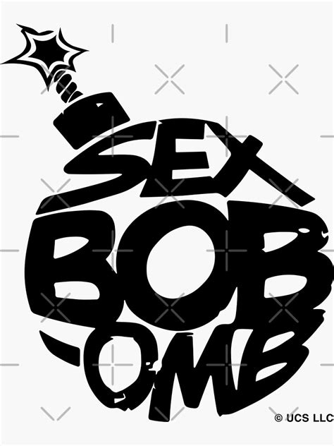 Scott Pilgrim Sex Bob Omb Sticker For Sale By Fantasylife Redbubble