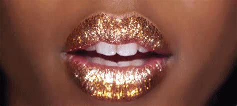 Sparkle Lips Glitter Lips Gold Lips Makeup Tumblr