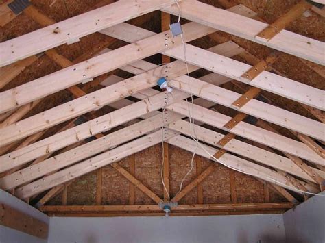 Gaining Ceiling Height Via Trusses The Garage Journal Roof Truss