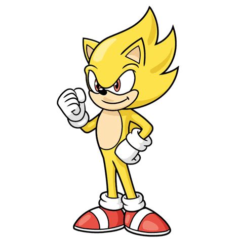 How To Draw Super Sonic Really Easy Drawing Tutorial