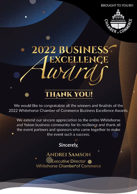 Business Excellence Awards Whitehorse Chamber Of Commerce