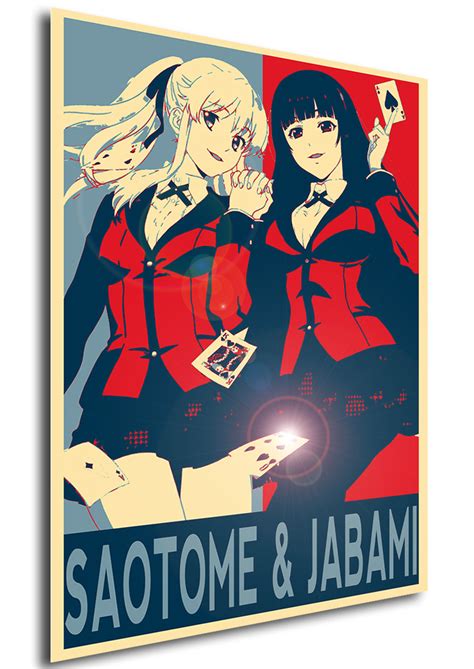 Poster Propaganda Kakegurui Saotome And Jabami Propaganda World