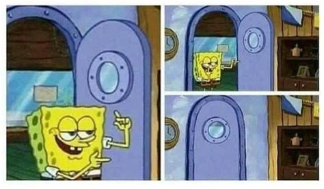 Spongebob Finger Guns Awkward Leave Blank Template Imgflip