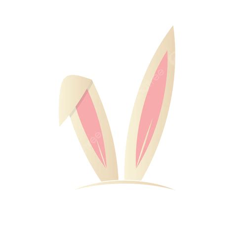 Cream Rabbit Ear Vector Rabbit Ear Rabbit Paskah Png And Vector With