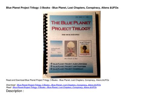 Pdfread Blue Planet Project Trilogy 3 Books Blue Planet Lost