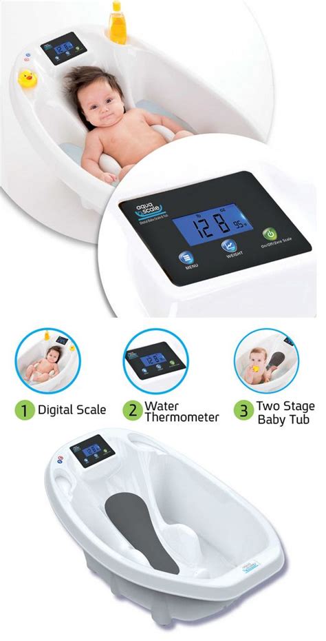 Introducing awesome baby bath tubs that make a real splash. Bath Tubs 113814: Aquascale Digital Scale Thermometer 3In1 ...
