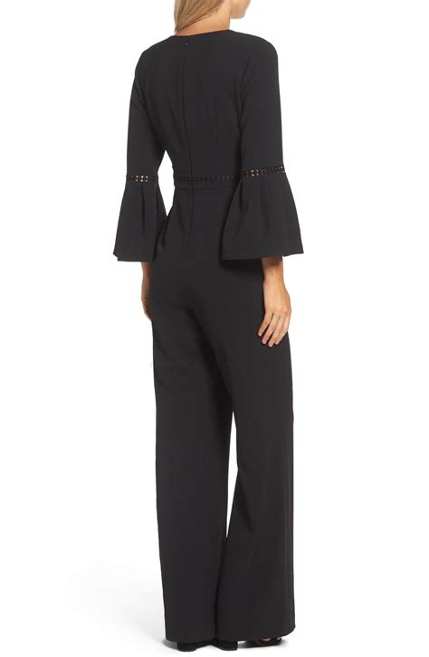 eliza j bell sleeve wide leg jumpsuit nordstrom jumpsuit with sleeves jumpsuit wide leg