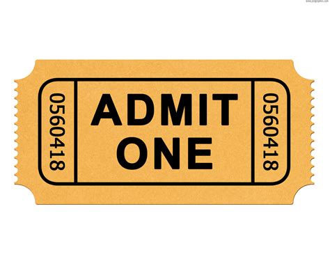 Movie Theater Ticket Template Clipart Best