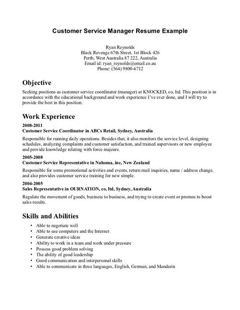 customer service resume examples resume template format resume
