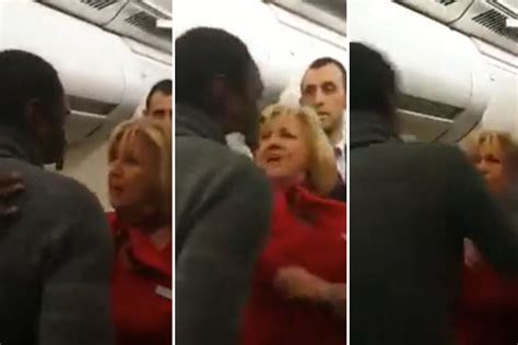 passenger spits at air stewardess and slaps her face before being