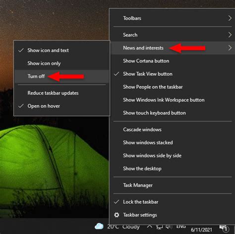 How To Remove News And Interests From Taskbar In Windows 10 Radulink