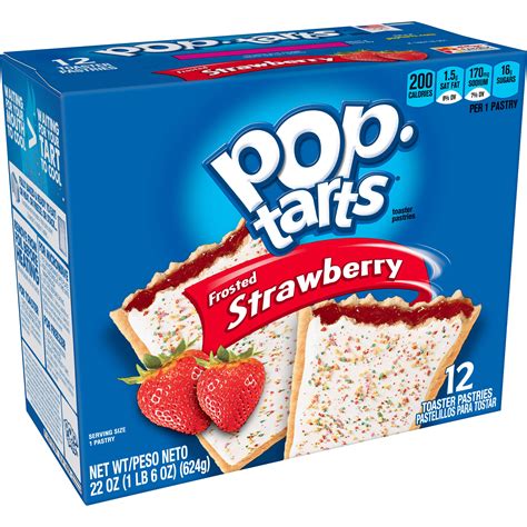 kellogg s pop tarts toaster pastries strawberry frosted 12 pastries [22 oz 1 lb 6 oz 624 g]