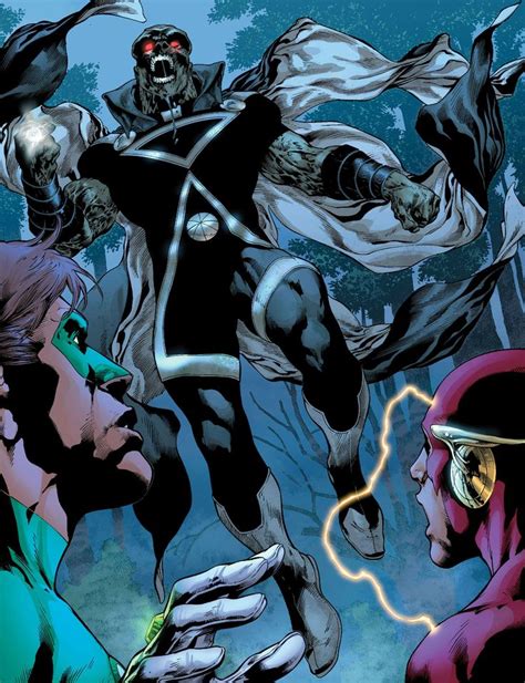 Black Lantern Martian Manhunter Vs Green Lantern Hal Jordan And Flash