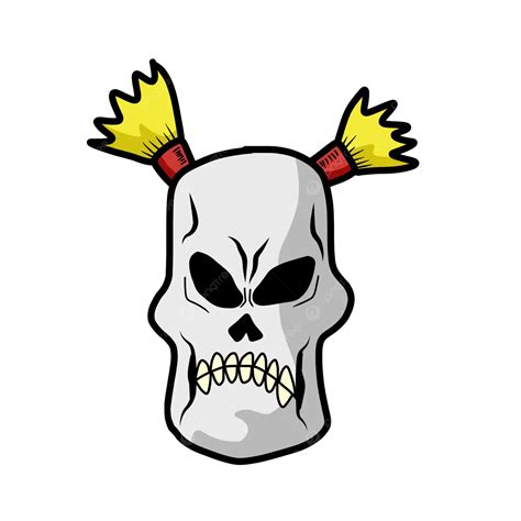 Skull Funny Skull Funny Weird Png Transparent Clipart Image And Psd