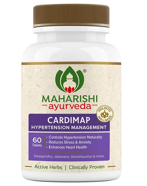 Maharishi Ayurveda Cardimap Normalises Blood Pressure Naturally 60