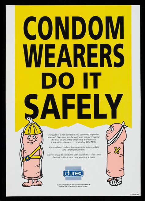 Poster From Durex Advertising Safer Sex Aids Awareness And The Use Of Condoms Wellcome Collection