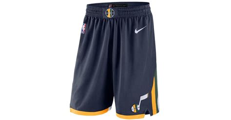 Shop for utah jazz shorts at the official online store of the nba. Nike Utah Jazz Icon Edition Swingman Nba Shorts in Blue ...