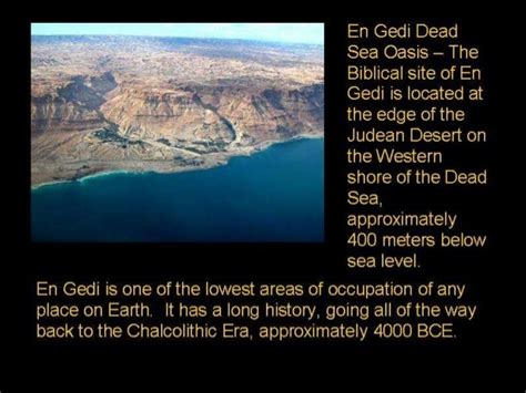 En Gedi Israel Bible Scholars Historical And Archaeological Trav