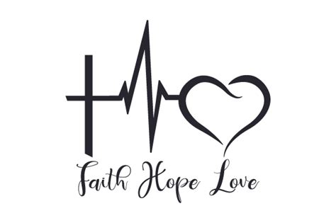 Faith Hope Love SVG Cut file by Creative Fabrica Crafts · Creative Fabrica