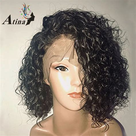 Short Loose Wave Curly 13x6 Lace Front Wig Human Hair Remy Brazilian