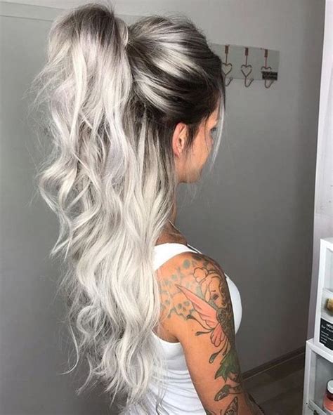 10 Icy Blonde Hair With Dark Roots Colour Ideas Dark Roots Blonde Hair Icy Blonde Hair Hair