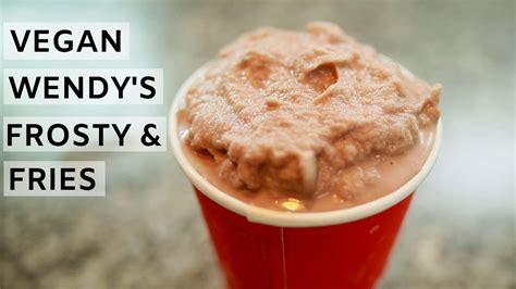 vegan chocolate frosty and fries copycat wendy s recipes youtube