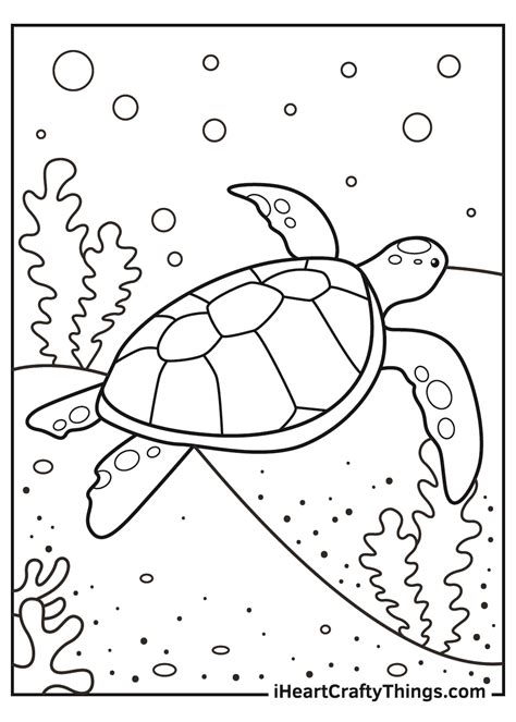 Sea Turtle Coloring Pages Updated 2021