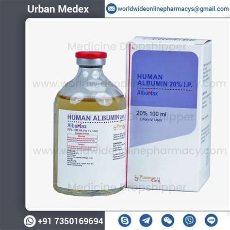albumin 20 human albumax injection for hospital 100 ml at rs 400 vial in nagpur