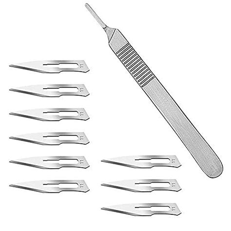Buy Forgesy 10 Sterile 11 Surgical Blades With Free 3 Scalpel Knife