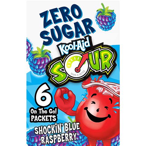 Buy Kool Aid Sugar Free Sours Shockin Blue Raspberry On The Go